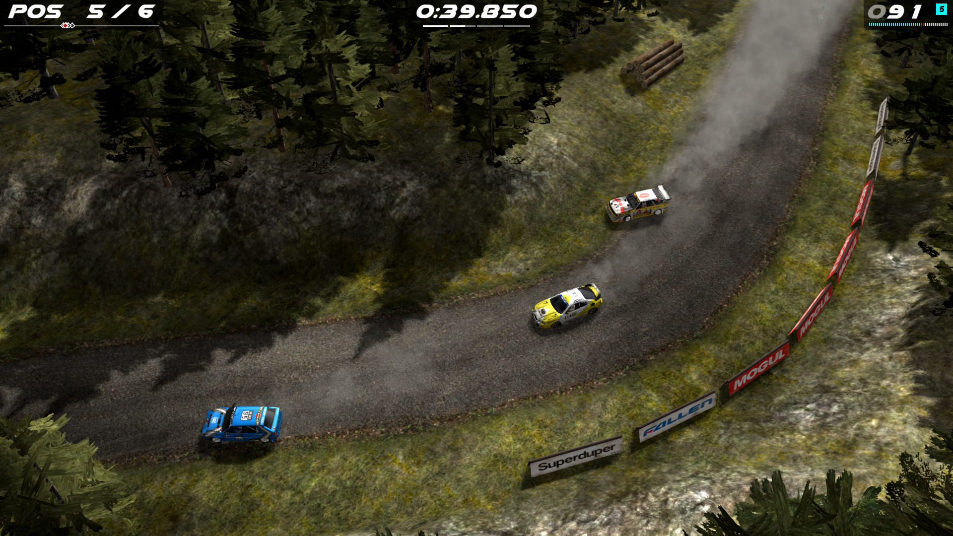 Mapa tras i środowisk w Rush Rally Origins